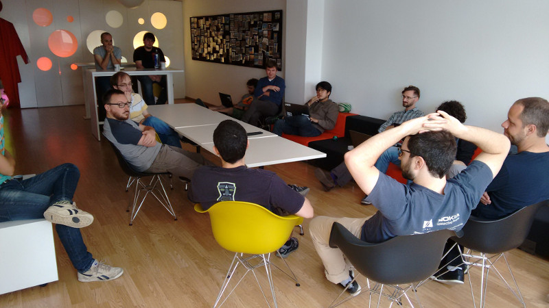 One of the breakout sessions of the Web Engines Hackfest 2016